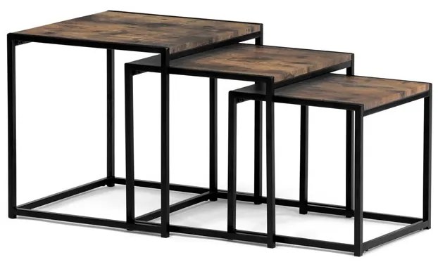 Dohányzóasztal 45 × 45 × 45 cm, MDF, öregfa AF-3003 OLW