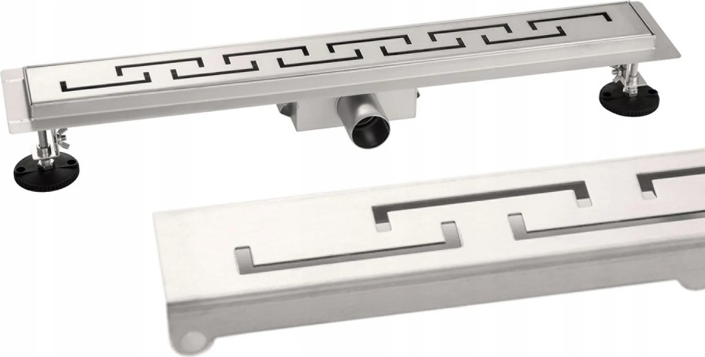 Lineáris Lefolyó Zuhanycsempe Alá 50 CM Görög