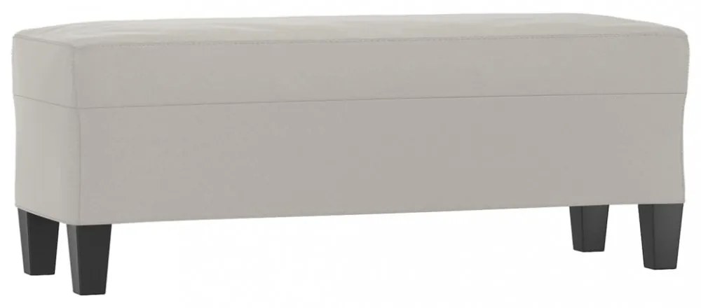 világosszürke mikroszálas szövet pad 100 x 35 x 41 cm