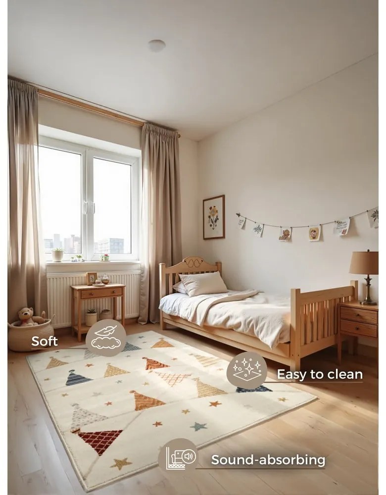 Krémszínű gyerek szőnyeg 160x235 cm Kids Party – Hanse Home