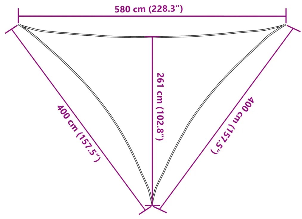 világoszöld HDPE napvitorla 160 g/m² 4 x 4 x 5,8 m