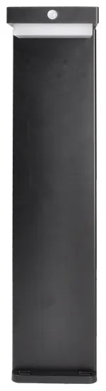 Solight WO7202 - Palermo LED napelemes lámpa szenzorral, 5W, 2000mAh, IP54, feke