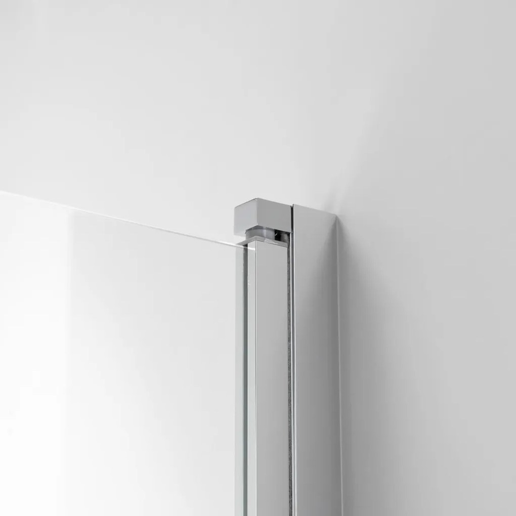 Stuxi Ravenna 75x140 cm 1 szárnyú kádparaván, 6 mm vízlepergető üveg, króm