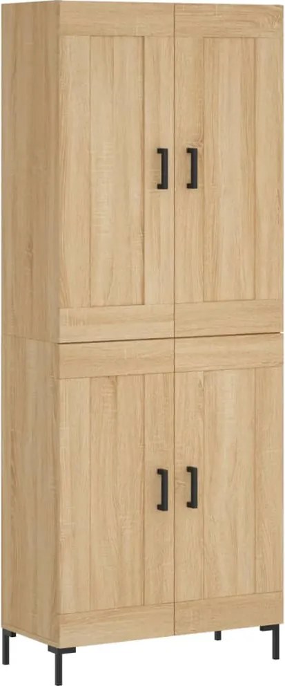 vidaXL sonoma tölgy szerelt fa magasszekrény 69,5 x 34 x 180 cm