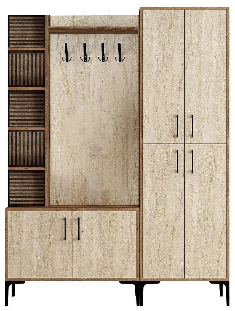Előszobafal Viyana Da - Diós, Travertine