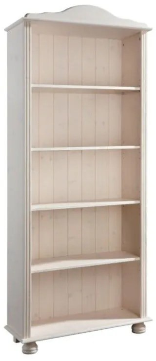 Fehér borovi fenyő könyvespolc 70x181 cm Ella – Støraa