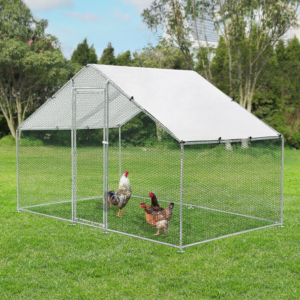 Juskys Csirkekifutó - 3x2x2m