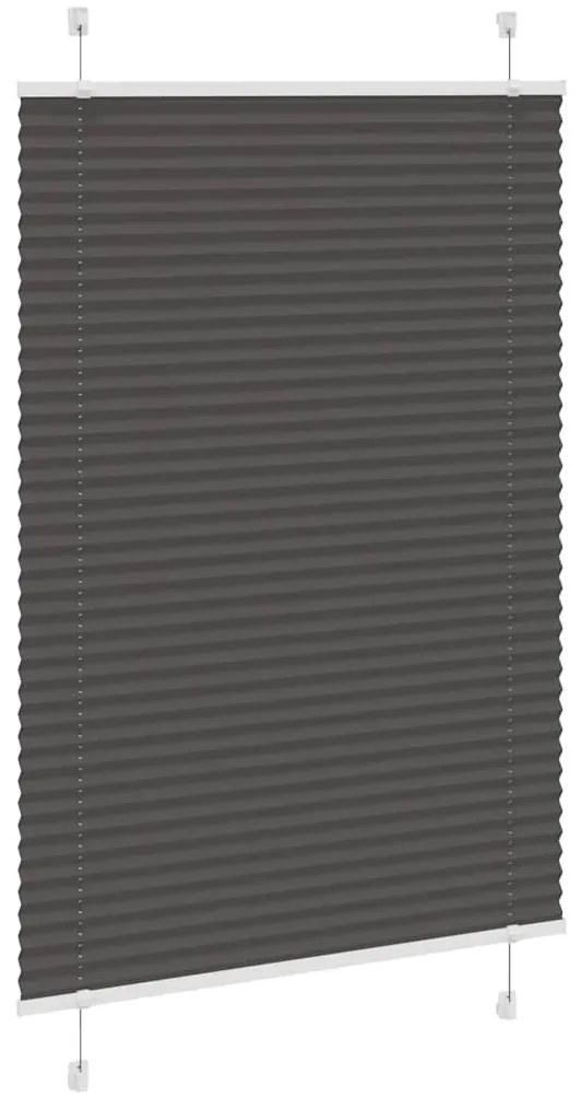 pliszírozott redőny fekete 100x150 cm szövetszélesség 99,4 cm