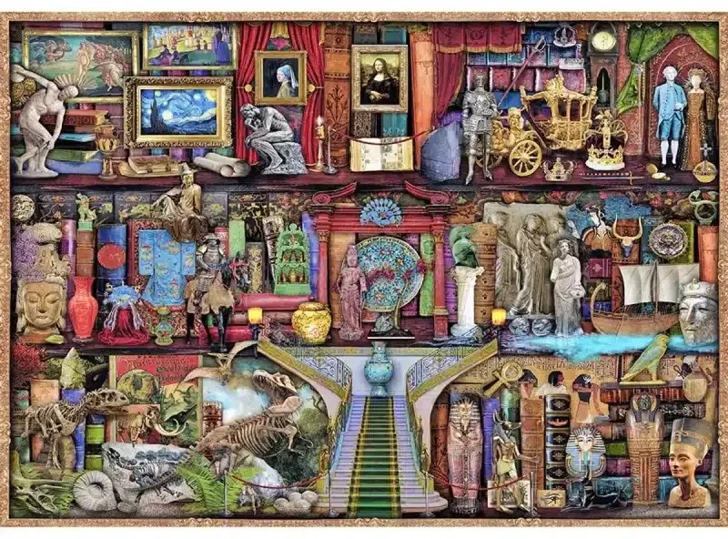 Múzeum polca fa puzzle