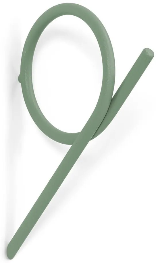 Zöldesszürke fém fali fogas Tuba – Spinder Design