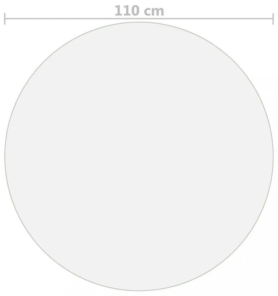 matt PVC védőabrosz Ø 110 cm 1,6 mm