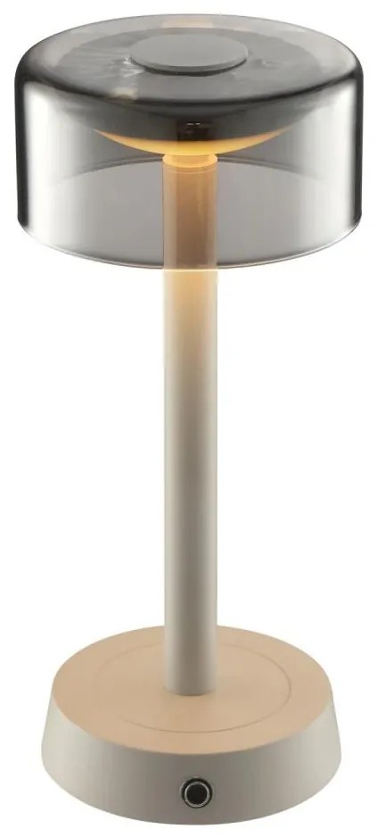 Brilliant - LED fényerőszabályozható, újratölthető érintésvezérelt asztali lámpa RAZOR LED/2,5W/5V 2700K IP44 szürke