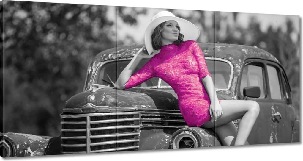 Vászonkép 120x60 Ruhában a törmeléken