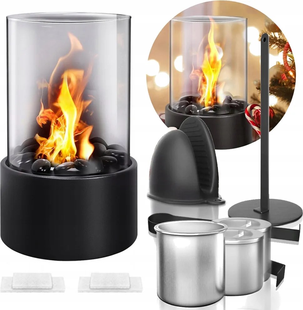 Szabadonálló Füstmentes Biokandalló Otthonra Kerti Terasz Bio Kandalló 26x16cm