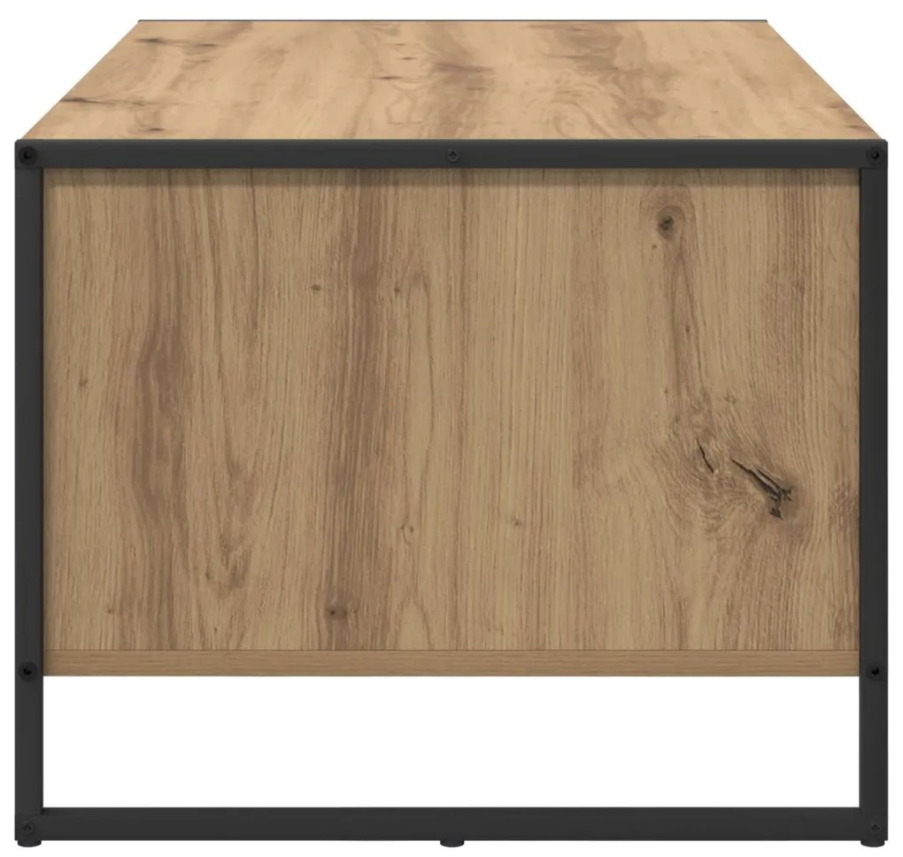 vidaXL Dohányzóasztal Művészi tölgy 80 x 50 x 40 cm Faanyag