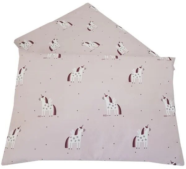 EKO - Pamut muszlin ágynemű a kiságyhoz UNICORN 2 részes