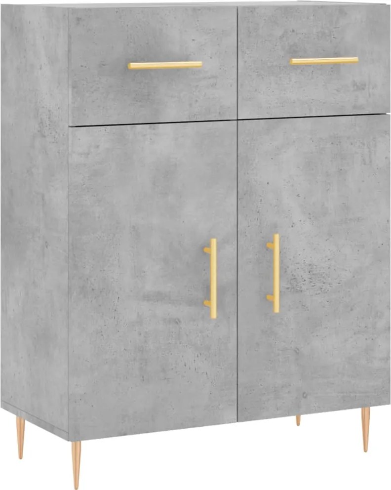 vidaXL betonszürke szerelt fa tálalószekrény 69,5 x 34 x 90 cm