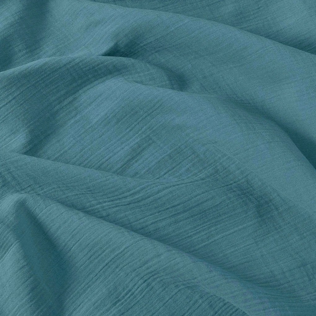 Goldea muszlin párnahuzat - petrolkék 40 x 40 cm
