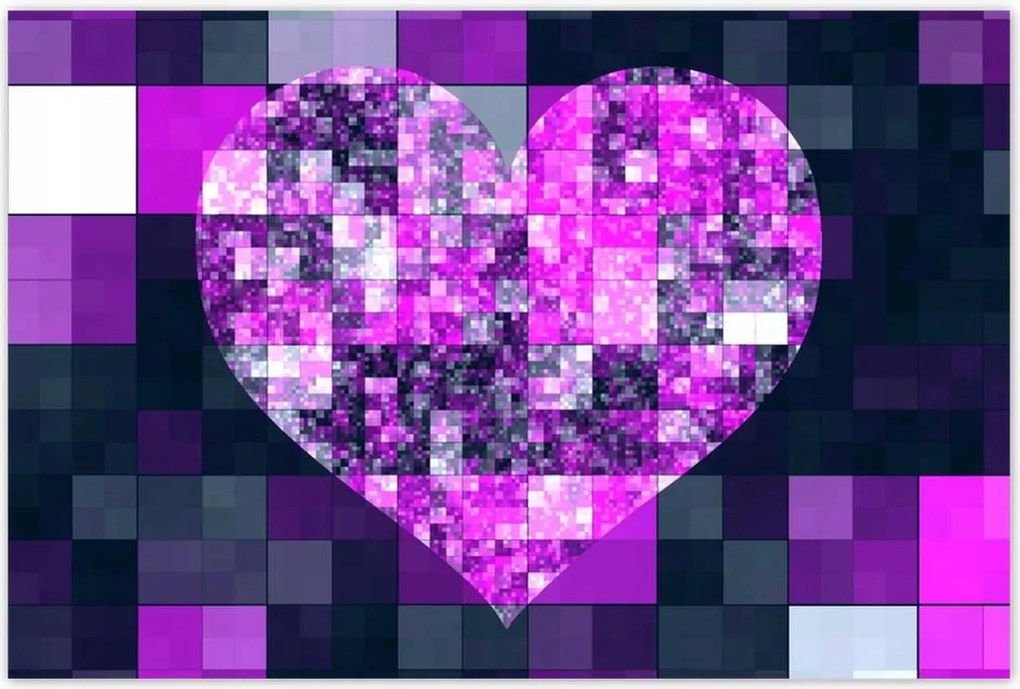 Poszterek 120x80 Szív alakú mozaik