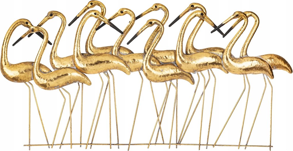 Fém Fali Dekoráció Arany Daruk látványos fali dekoráció