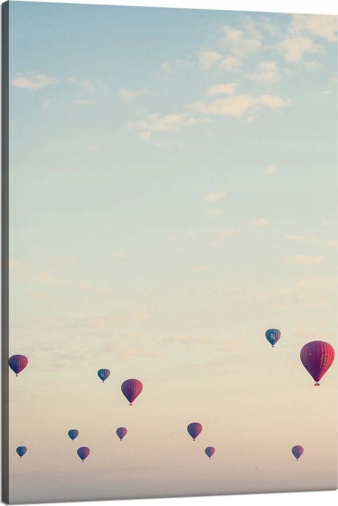 Vászonkép Ifjúsági Léggömbök Ég Természet Naplemente 80x120