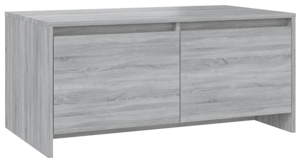 Szürke sonoma szerelt fa dohányzóasztal 90x50x41,5 cm