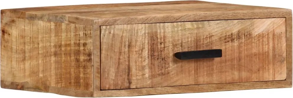 vidaXL tömör mangófa falra szerelhető éjjeliszekrény 40x30x13,5 cm