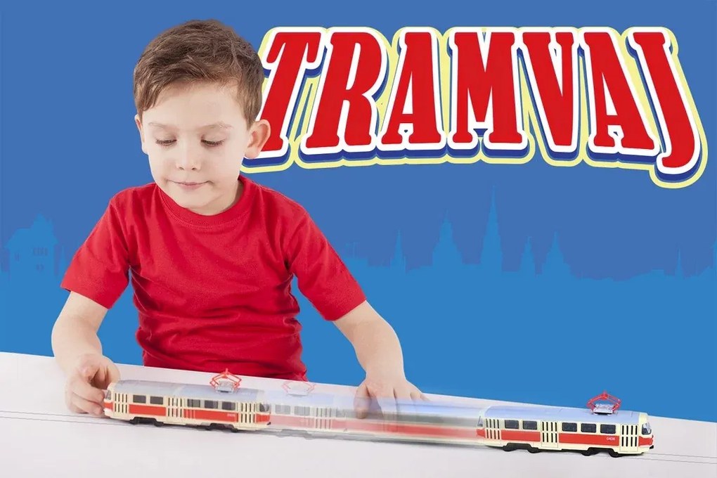 RAPPA Rappa hátrahúzós fém villamos - Tatra T3 - 16 cm