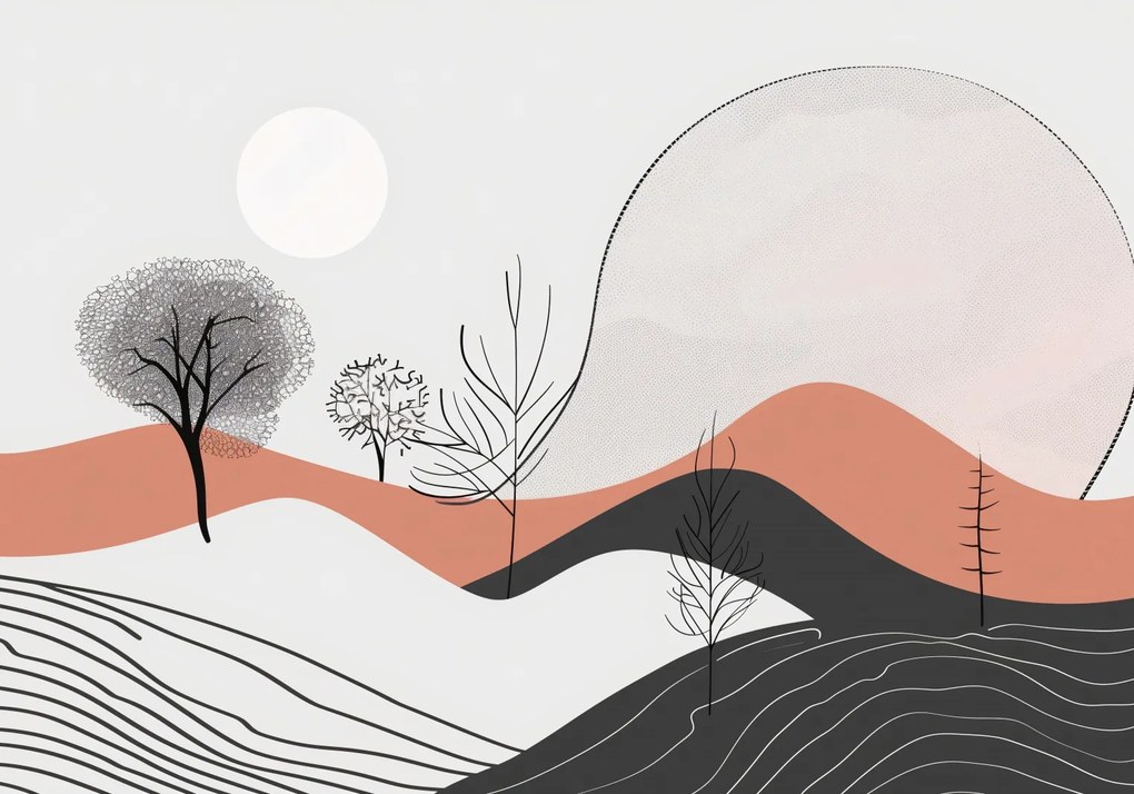 Poszter 100x70cm Félárnyék Kilátás