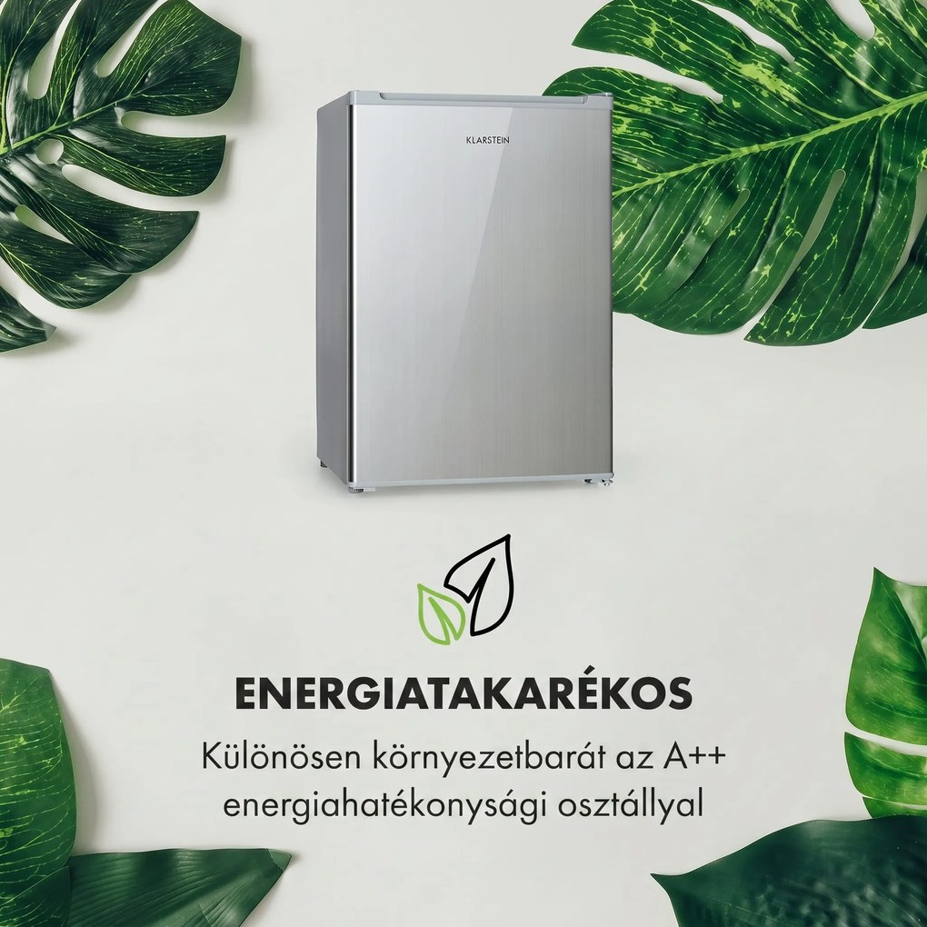 Klarstein Delaware, hűtőszekrény, 75 liter, 4 liter fagyasztó, E energiahatékonysági osztály, kompresszió hűtés