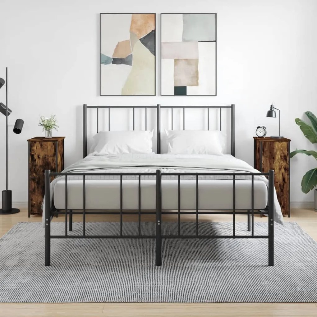 2 db füstös tölgy színű szerelt fa éjjeliszekrény 32x42x80 cm