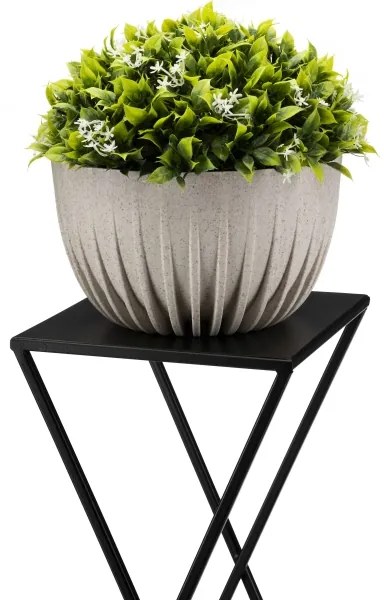 Virágállvány 95x78 cm fekete