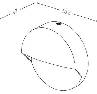 Zambelis E294 - LED Kültéri lépcsőmegvilágító LED/2W/230V IP65 antracit