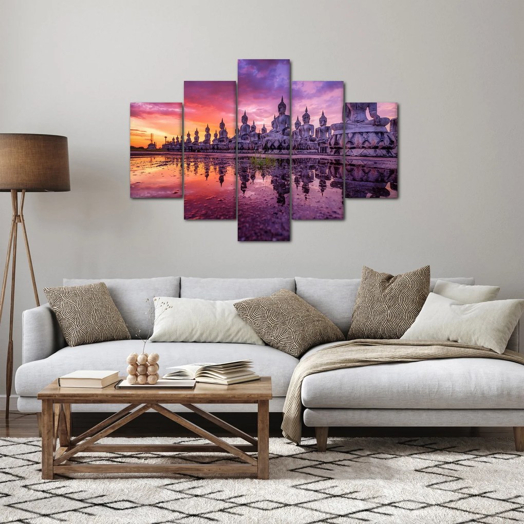 Kép - Buddhák naplementekor (150x105 cm)