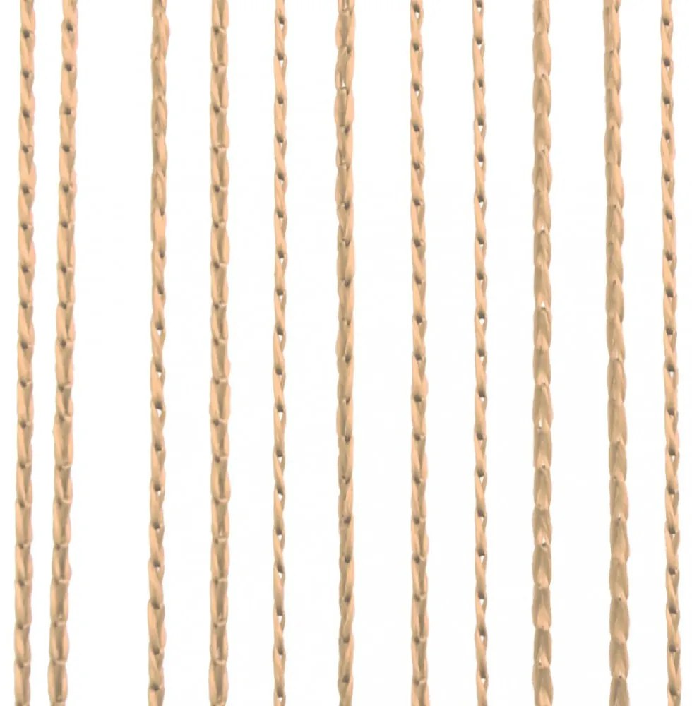 2 db bézs zsinórfüggöny 100 x 250 cm