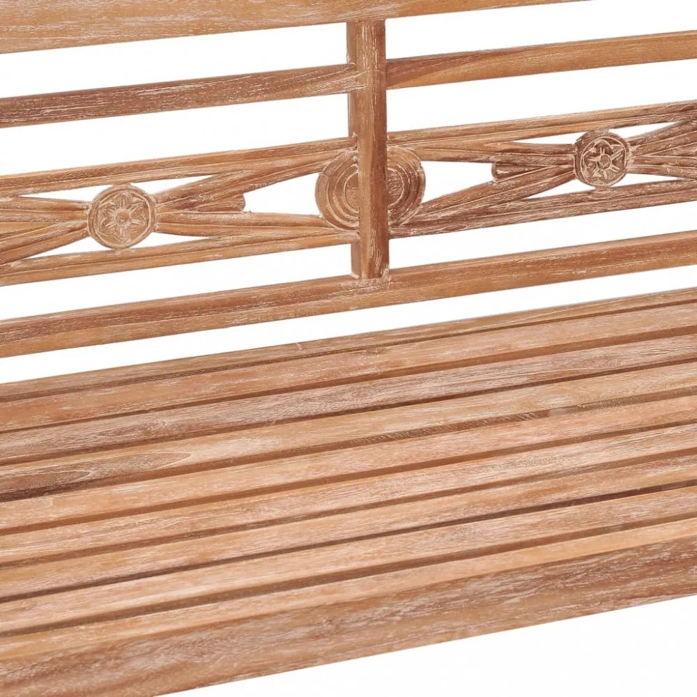 tömör antikolt fehér tíkfa Batavia pad 120 cm