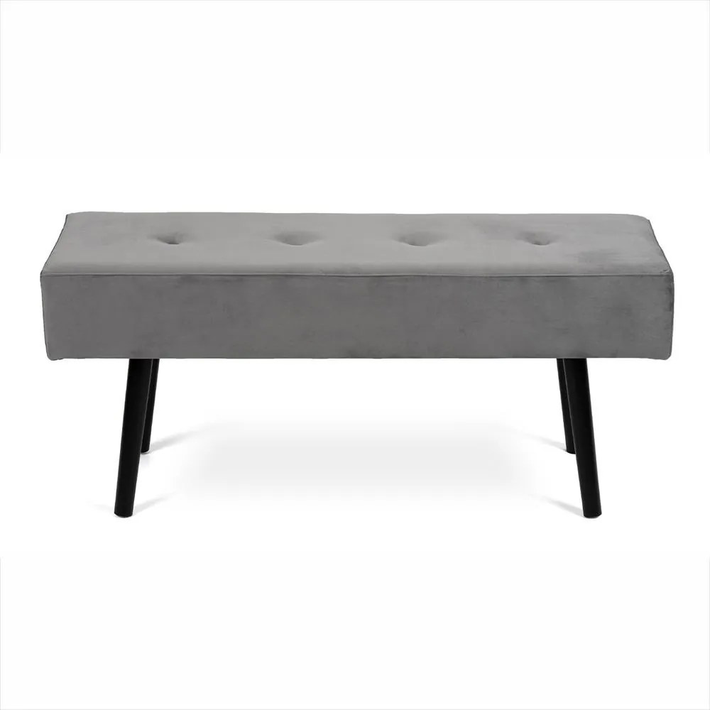 AVENBERG VELVET Kárpitozott pad - szürke