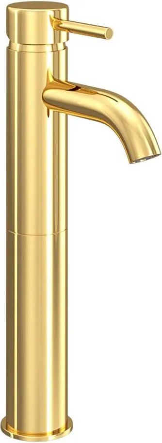 DRAGOR 29 cm mosdócsaptelep, fényes sárgaréz