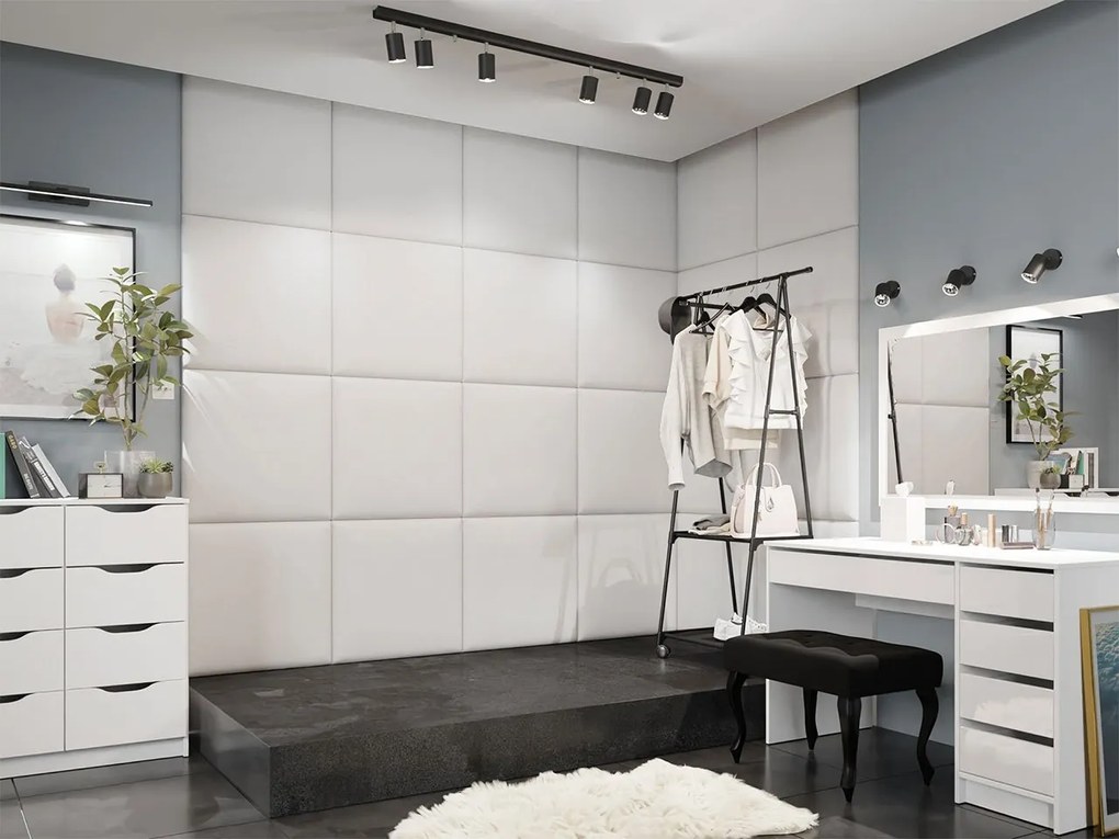 Kárpitozott fali panel Pazara 60x60 (öko-bőr soft 017 (fehér). 1054196