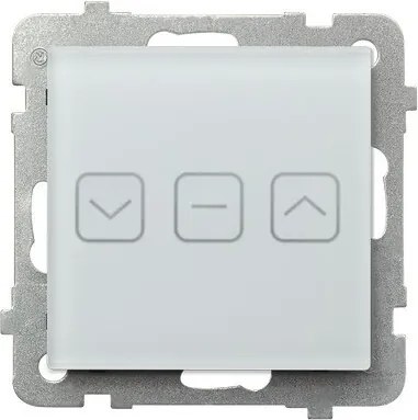 Érintőkapcsolós redőnykapcsoló háttérvilágítással, fehér Sonata üveg,