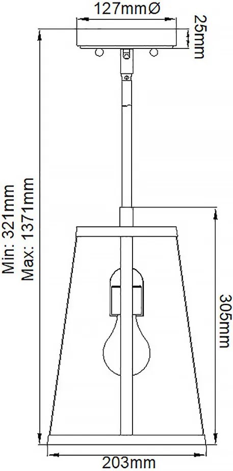Feiss HARROW FE-HARROW-P-S Függőlámpa 1x60W/E27