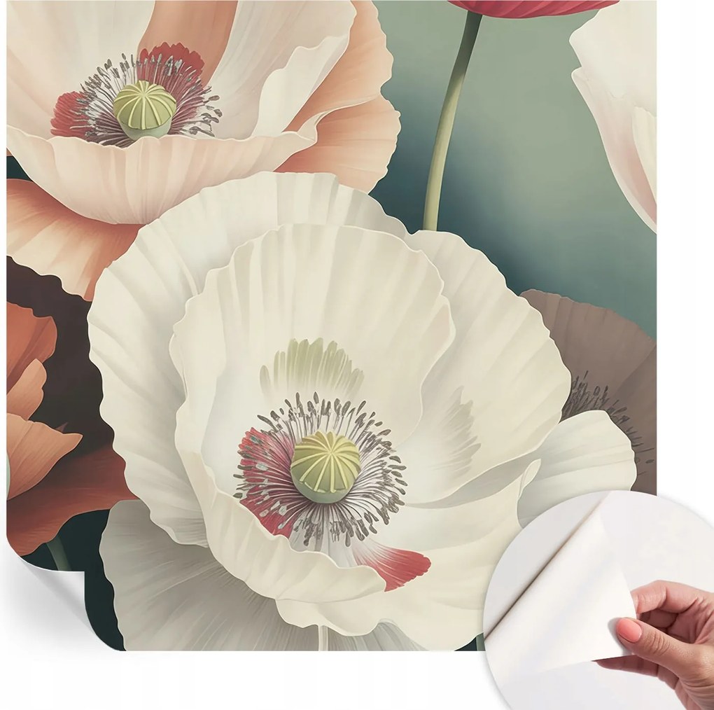 Mosható öntapadós fotótapéta étkezőbe Virágos szépség 250x250 cm