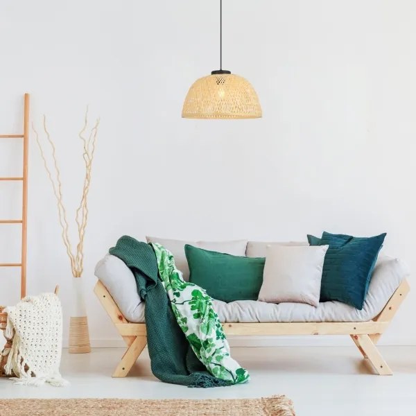 Rabalux 72025 - Csillár zsinóron RATTAN 1xE27/25W/230V rattan