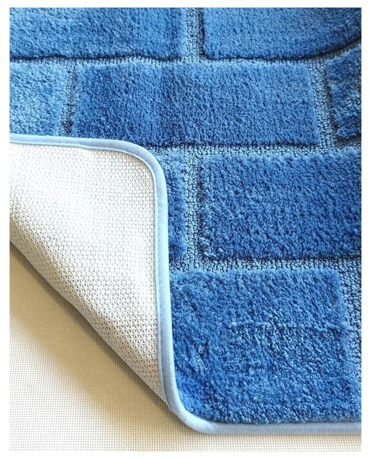 Kék fürdőszobai kilépő 50x80 cm – JAHU collections