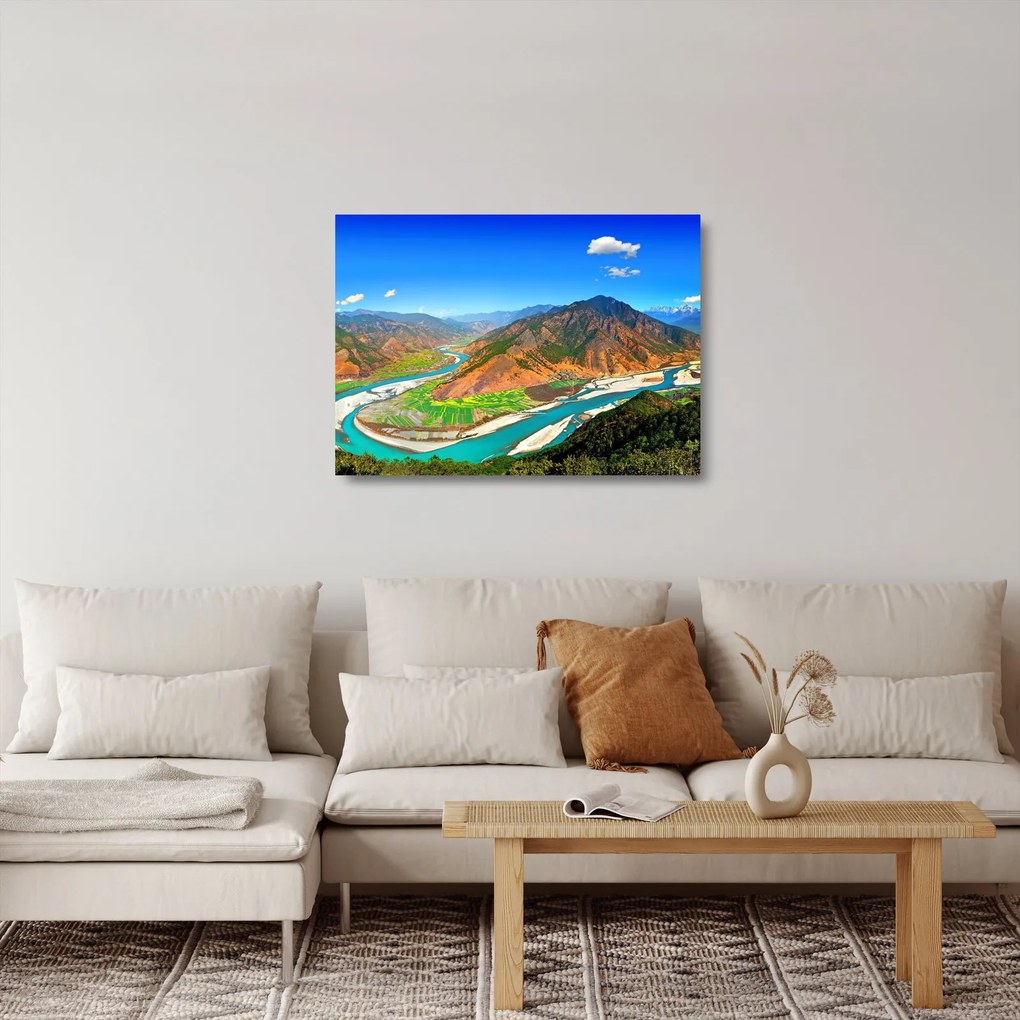 Üveg kép - Jangce folyó (70x50 cm)