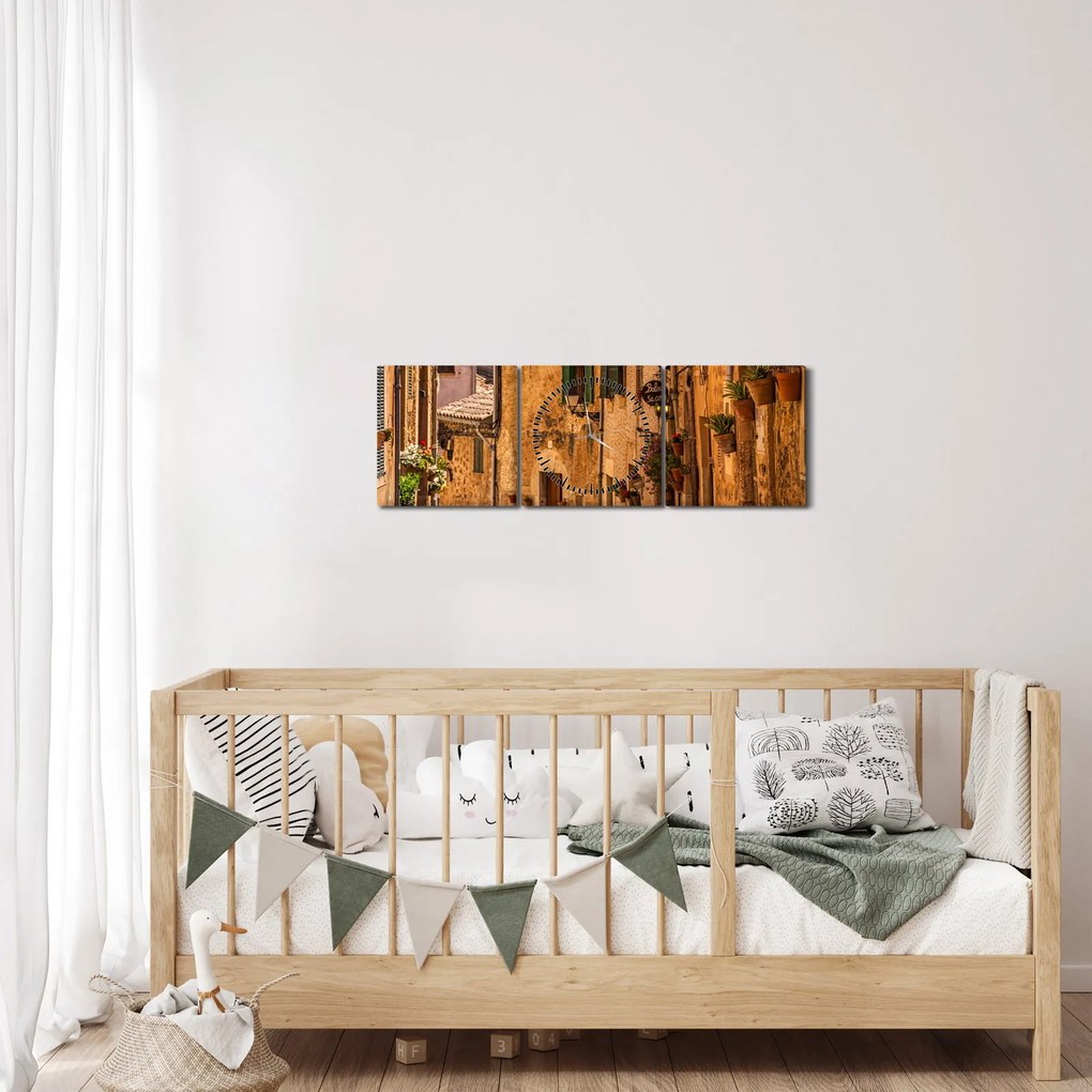 Kép - Spanyol utca (órával) (90x30 cm)