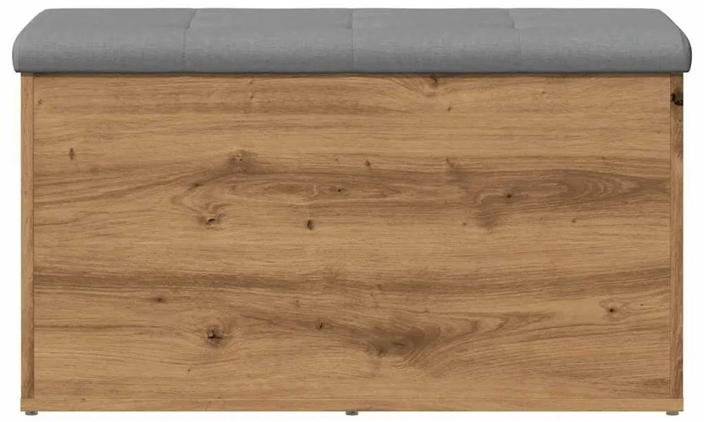 kézműves tölgyfa tárolópad 82 x 42 x 45 cm redőzött fa