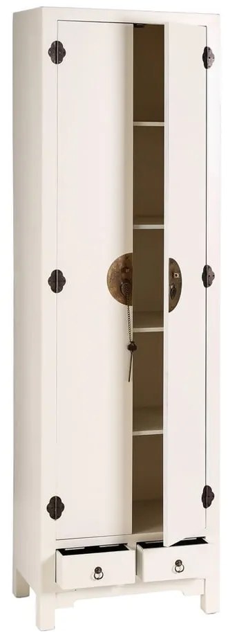 Fehér ruhásszekrény 55x185 cm Oriente – Ixia