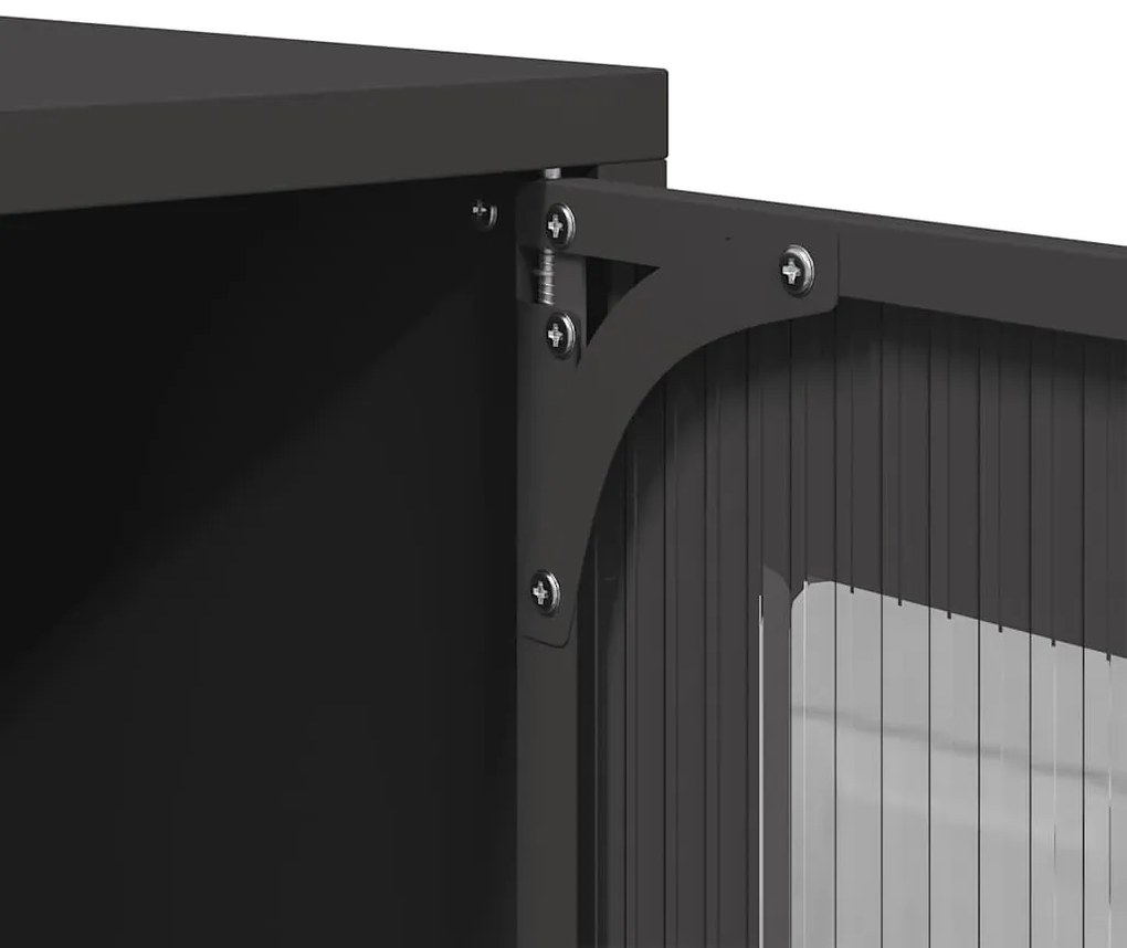 Magastábla Fekete 68x39x107 cm Acél