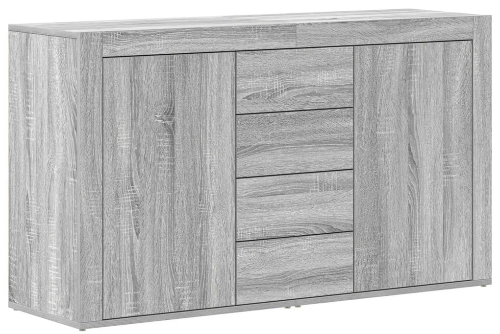 oldalszekrény Szürke Sonoma Szerelt fa 120 x 36 x 69 cm